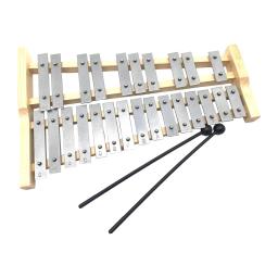 Xilofone profissional compacto com balizas, 25 chaves Glockenspiel, presentes portáteis para crianças e adultos, moldura de madeira, instrumento musical - Image 3