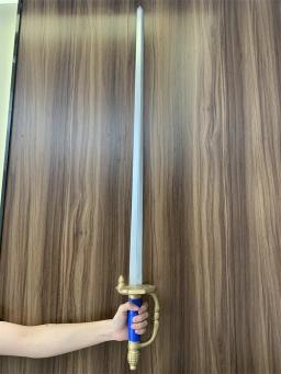 WW Medieval Knight Cosplay Espada, Faca Medieval do Pirata, Espada de Xadrez Azul, Arma Protetora Prop, Modelo PU de RPG - Image 5