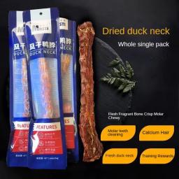 Petiscos secos do cão do pescoço do pato, Mastigar o alimento do treinamento, Osso de limpeza do dente, Mordida-resistente, Puppy Snacks Stick - Image 1