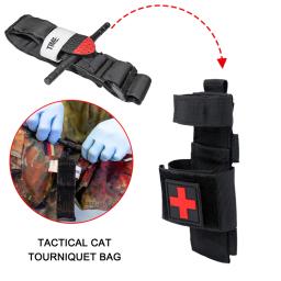 Kit de primeiros socorros molle bolsa cinto multifuncional torniquete titular saco gato torniquete acessórios engrenagem - Image 3