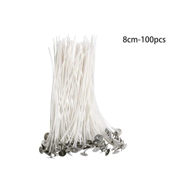 Pavio de Algodão Puro Branco para Velas DIY - 200 Pés de Material Sem Fumaça, Ideal para Artesanato