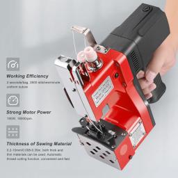 Máquina De Costura De Saco Portátil Elétrica, Embalagem Têxtil, Selagem De Sacos De Tecido, 220V, 210W - Image 3