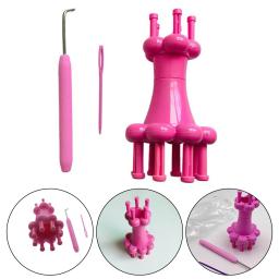 Conjunto de ferramentas de tricô de cabeça dupla para DIY, fio francês, corda de lã, boneca, Dolly Craft, Spool Loom Maker, Crochet e agulha, 1 conjunto - Image 1