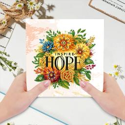 Cartões De Forma Especial, Novos Cartões De Natal, Pintura De Diamante Bordado, Conjunto De Mosaico De Diamante, DIY Cartão De Obrigado, 6Pcs - Image 3