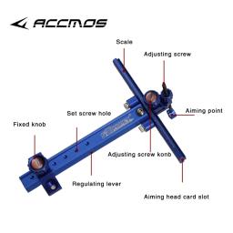 Archery Recurve Bow Sight, Liga de alumínio, Ajustável para tiro ao ar livre, Caça Acessórios - Image 6