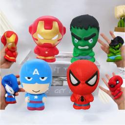 Anime marvel figura boneca brinquedos de descompressão kawaii spiderman lento rebote alívio do estresse brinquedos crianças menina menino presentes - Image 1