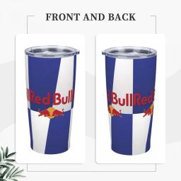 Aço inoxidável Rc Bull Caneca Térmica com Palhas e Tampa, Batalha Azul, Fria e Quente Carro Canecas, Viagem Gráfico Garrafa De Água - Image 2