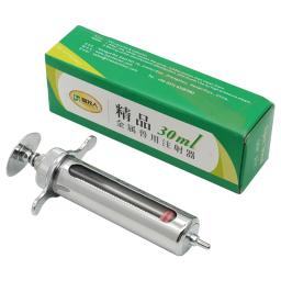 Seringa veterinária de aço inoxidável, Seringa de metal para gado porco ovelhas, Injector Vet Tools for Livestock Medicine Feeder - Image 6