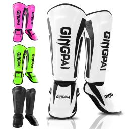 Juventude/adulto crianças mma boxe shin guardas instep kickboxing tornozelo equipamentos de apoio karate protetores sanda muay thai leggings deo - Image 5