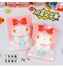 Mini Saco De Armazenamento De Papel, Cute Cartoon Sanrio Kuromi, Petiscos De Frutas, Embalagem De Amor, Saco De Presente Decorativo, Festa - Image 4
