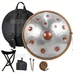 Handpan Tambor D Minor Steel Tongue Drum for Yoga Meditação, Música Bateria, Instrumentos de Percussão, 440Hz, 432Hz, 9, 10, 12, 14 Nota - Image 1