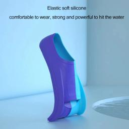 Nadadeiras coloridas do treinamento da natação, sapo elástico e macio do mergulho do silicone, apto para o turismo do verão - Image 6