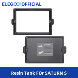 O tanque da resina do metal de elegoo para a impressora 3d de saturno s msla com fep pré-instalou 2 tampas 2 a cremalheira allen da resina da chave do iva parte o filamento - Image 1
