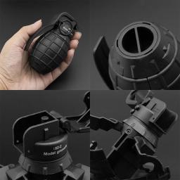 Granadas de impacto de mola, plástico tático, modelo para Airsoft Paintball, jogo de CS Role Play, M67 Hand, 2 peças - Image 5