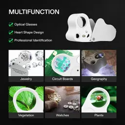 Joalheiros iluminados Lupa, Lupa de Jóias Dobrável com Luz LED Brilhante, Gems Jóias Moedas e Selos, 30X, 60X - Image 4