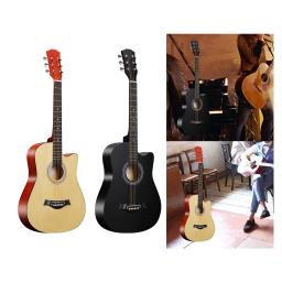 Guitarra Acústica para Adolescentes e Adultos, Instrumento Musical, 38" - Image 4