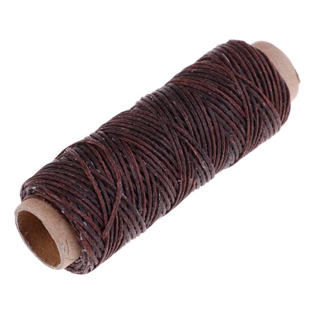 Fio de Couro Encerado Durável para Artesanato DIY - 240 Metros de Alta Qualidade, Ideal para Costura à Mão, 1mm, 150D
