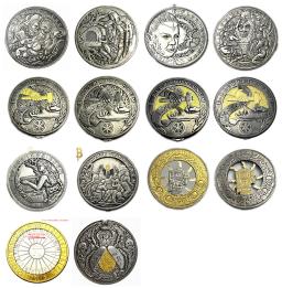 Réplica de Tesouro de Colecionador, Réplica de Moedas de Colecionador Diferente, Escolheu Hobo, Roman Booteen, Ativo, Magia, 14 peças - Image 1