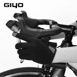 Luvas de ciclismo para homens e mulheres, bicicleta, ginásio, bicicleta, MTB, dedo longo completo, tela de toque - Image 5