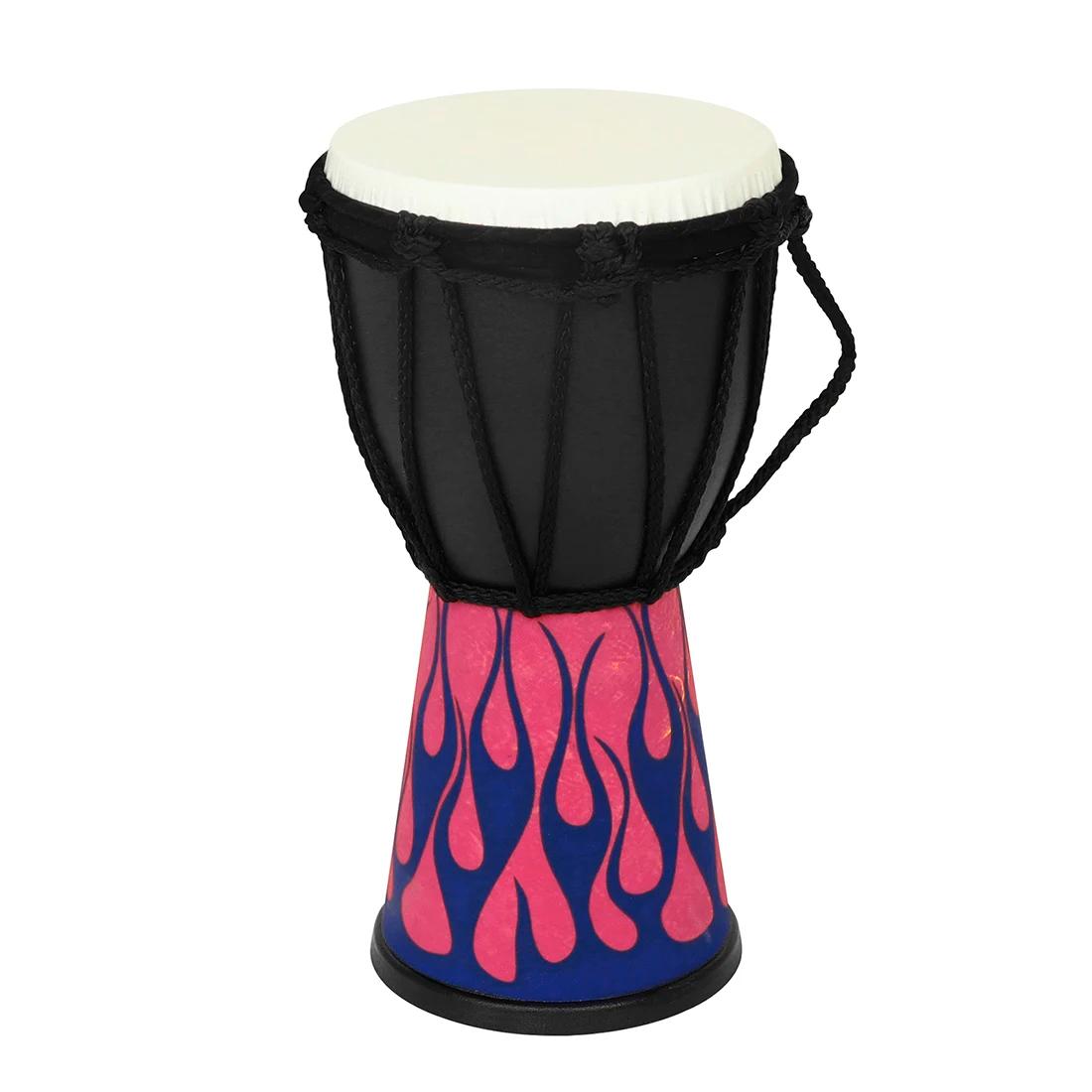 Africano profissional percussão música tambor para crianças, tambor de PVC portátil, câmara colorida, Djembe, tambor de mão, 4 Polegada - Image 1