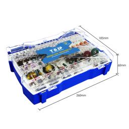 Tasp 287 pçs conjunto de acessórios ferramentas abrasivas ferramenta rotativa elétrica para dremel mini broca lixa moagem polimento - Image 6