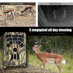 Câmera de caça profissional, Animal selvagem Detector, HD 720P, monitoramento impermeável, visão noturna, ferramenta ao ar livre Folha Camuflagem - Image 5