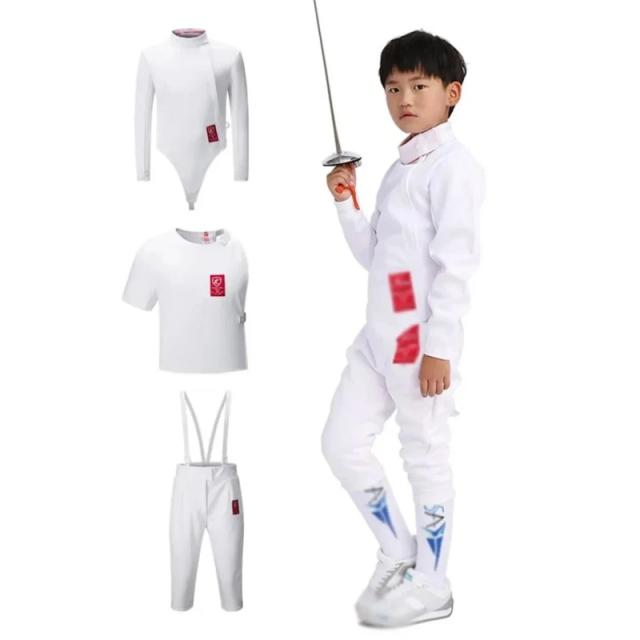 2025 novo 350nw esgrima jaqueta uniforme terno (calças/jaqueta/colete conjunto) masculino esgrima treinamento terno de proteção para folha epee sabre