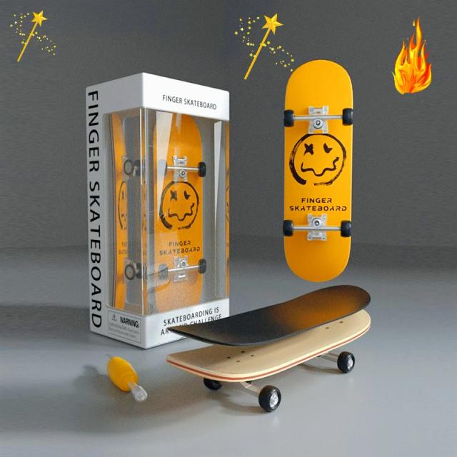 Skate de Dedo Profissional Madeira 10cm