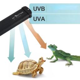 Uva + uvb réptil espectro completo luz led tartaruga lagarto cobra terrário banho de sol lâmpada de calor 10.0 20.0 lâmpada solar banho de sol lâmpada de calor - Image 4