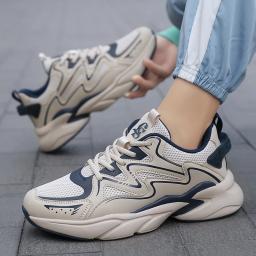 Altura crescente espessa sola sapatilhas para homens, Tênis de corrida, Calçado de rua, Tênis Masculino - Image 2