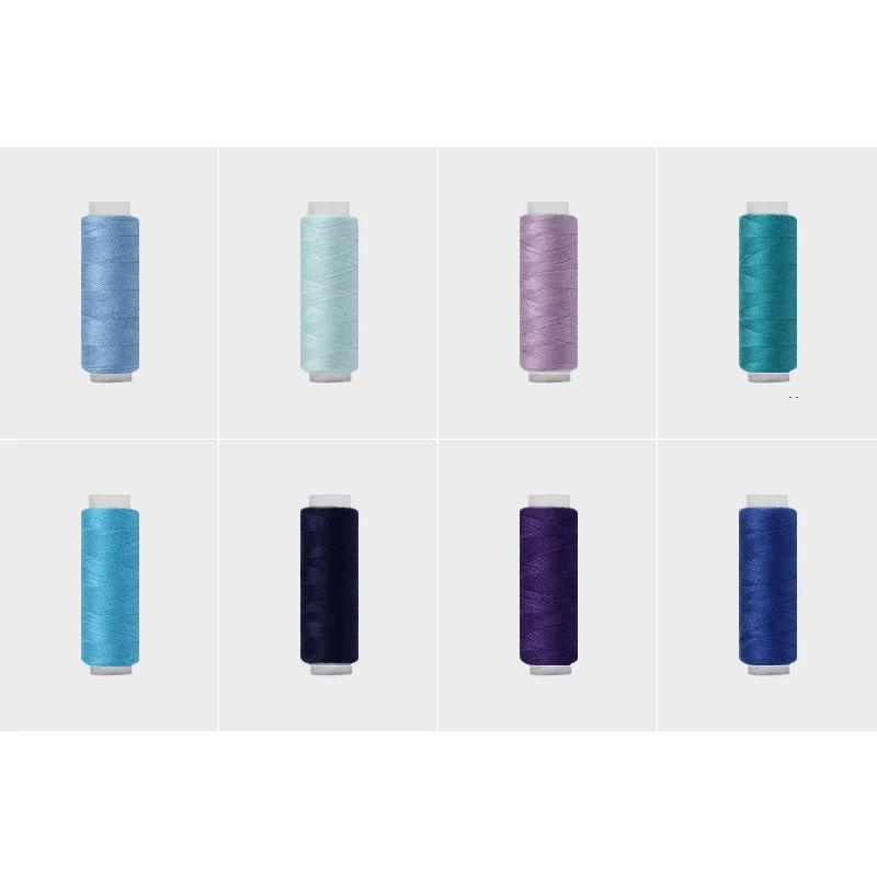 Kits De Linhas De Costura De Poliéster, Linha De Bobina De Bordado, Artesanato DIY Máquina De Costura, 380 400 jardas por carretéis, 6 12Pcs - Image 1