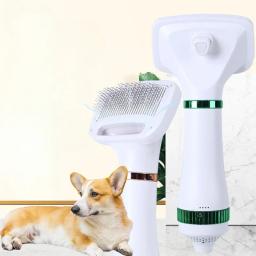 Baixo ruído cabelo secador para gato e cão, 2-em-1 pente, produtos para animais, velocidade ajustável, temperatura, grooming, nova atualização - Image 1