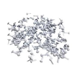 200x mini tranças prendedores de papel metal artesanal branco decorativo para scrapbook artes artesanato cartão que faz projetos diy acessórios - Image 2