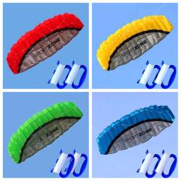 Dual Line Stunt Power Kite, Soft Parafoil Kite, Surf Flying, Outdoor Fun Sports, Pipas de praia, Fábrica Kites, 2.5m, Frete Grátis - Image 1
