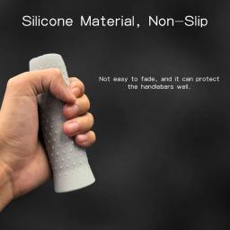 1 par scooter elétrico antiderrapante guiador aperto para ninebot max g30 g30d kickscooter silicone scooter grip capa peças de borracha - Image 5