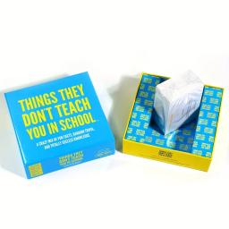 Cartas Jogo de tabuleiro de Trivia Coisas, nós não te ensinamos na festa da escola, 400 respostas inesperadas - Image 5
