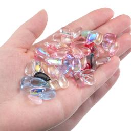 Cristal gota de água grânulos, strass grânulos com buraco, acessórios para o cabelo, decoração para diy, jóias artesanais, 50 pcs/saco - Image 5