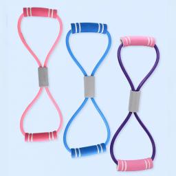 8-shaped faixas de resistência para esportes, elástico para casa, yoga, fitness, borracha puxar corda, exercício, equipamentos de ginástica - Image 2