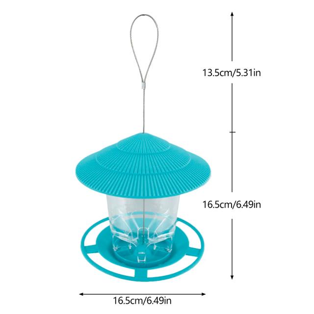 Alimentador Automático para Pássaros de Jardim: Distribuidor poroso para Sementes ao Ar Livre