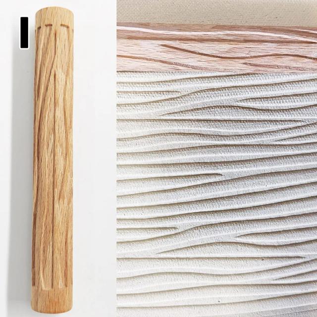Rolo de Argila para Cerâmica e Pastelaria com Design Antiadherente e Gravado para Cozinha