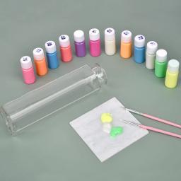 30g/garrafa pigmento fluorescente tintas luminosas de longa duração que brilham no escuro diy tintas acrílicas para arte festa resina suprimentos - Image 2