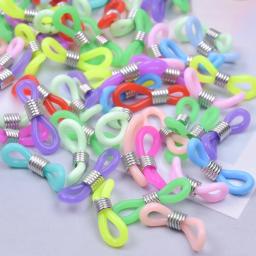 Fivela anti derrapante para óculos, Correntes DIY, Resina Multi-Cores, Final Espetáculo Ajustável, Anel de Óculos de Silicone, 20mm, 10-60Pcs Set - Image 5
