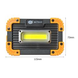 Lanterna LED multifuncional, lanterna de acampamento regulável, suporte dobrável para equipamentos ao ar livre, holofote plástico, COB - Image 6