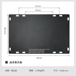 CAMPINGMOON T-510 IGT Mesa de acampamento tática com armazenamento portátil ao ar livre dobrável mesa de piquenique mesa tática de liga de alumínio - Image 5