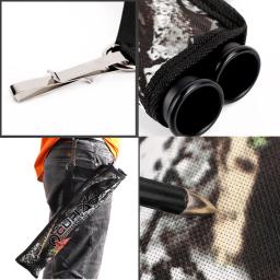 Suporte para aljava de flecha de tiro com arco, 2 tubos, suporte para aljava de flecha de quadril, ajustável para jovens e adultos, caça com arco e prática de alvo - Image 4