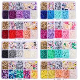 1350 pçs kit de contas de argila encaixotado contas de semente jóias acessórios fazendo kit para meninas crianças presentes diy pulseira miçangas suprimentos - Image 3
