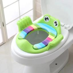 Bebê criança potty toalete trainer assento passo fezes escada cadeira de treinamento ajustável confortável dos desenhos animados bonito assento toalete para childr - Image 2
