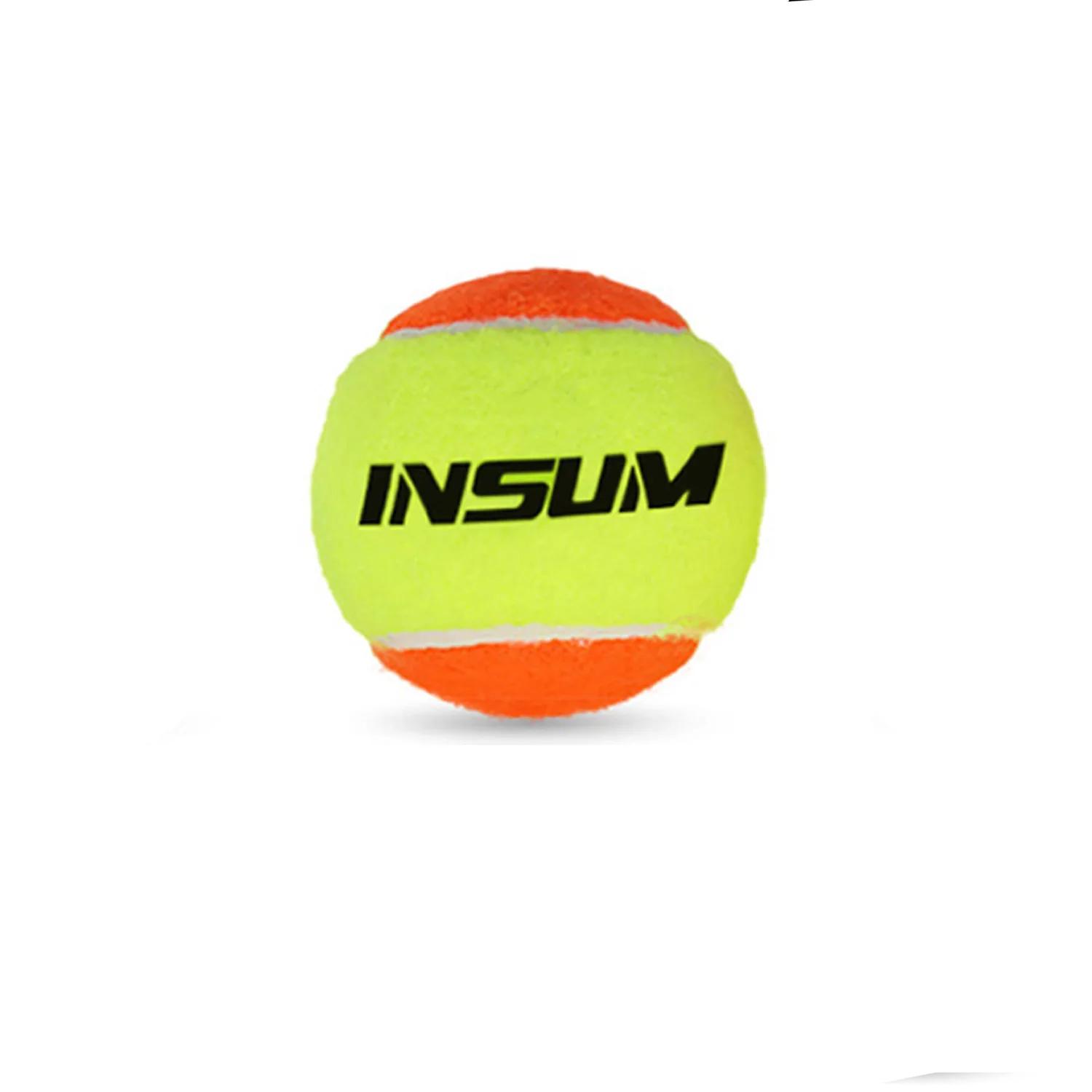 INSUM Bolas de tênis de praia para treinamento, treinamento ao ar livre, 50% Padrão Pressão Padel Bolas para crianças, Iniciante Paddle Ball - Image 1