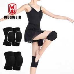 WOSWEIR Dança Joelheiras para Voleibol Yoga Mulheres Crianças Homens Patella Brace Suporte EVA Joelheira Fitness Protector Work Gear - Image 1
