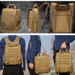 Mochila Tática de Exploração ao Ar Livre para Homens, Mochilas Esportivas Oxford Resistentes ao Desgaste Impermeável, Caminhada, Viagem, Acampamento, Caça - Image 6